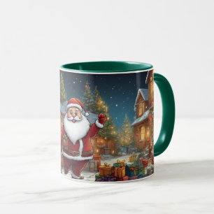 Taza Personalizado ilustracion Navidades Santa Clause M