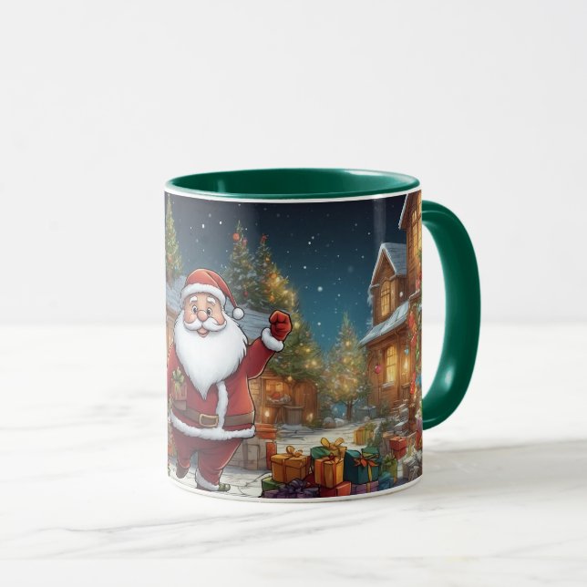 Taza Personalizado ilustracion Navidades Santa Clause M (Anverso derecho)