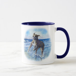 Taza Personalizado Inspirando Cita Watercolor Boxer Per