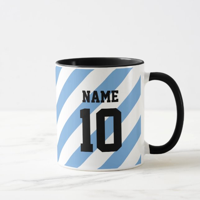 Taza Personalizado jersey número café (Derecha)