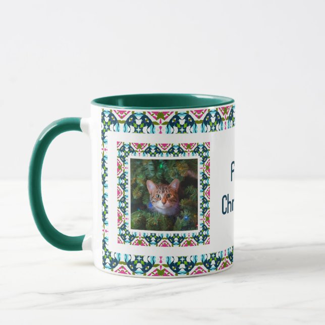 Taza Personalizado Jolly Furry Navidades Collage de fot (Izquierda)