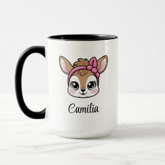 Taza Personalizado Kawaii Deer