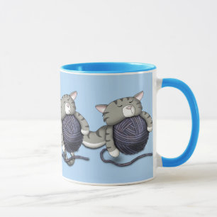 Taza Personalizado Kitty con bola de hilo