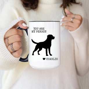 Taza Personalizado Labrador Recuperador Laboratorio Neg