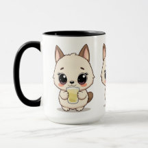 Personalizado lindo con perro adorable con una beb