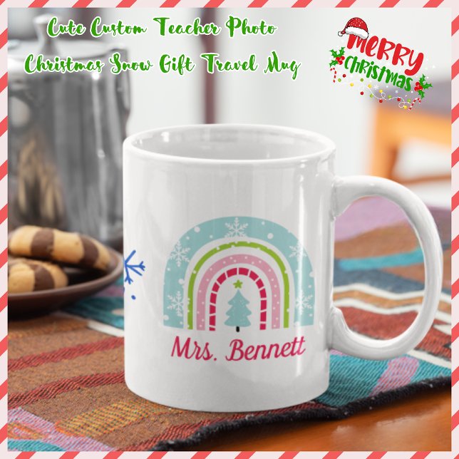Taza Personalizado lindo Navidades regalo de profesor d (Subido por el creador)
