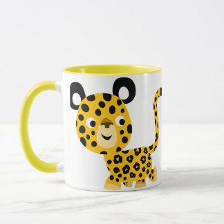 Taza Personalizado lindo sonriente Leopard Mug