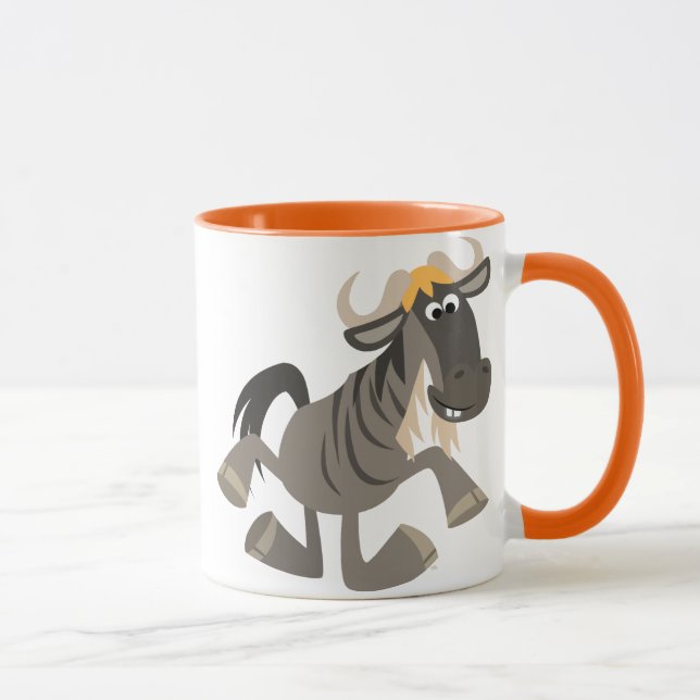 Taza Personalizado lindo Tap Dancing Wildebeest Mug (Derecha)
