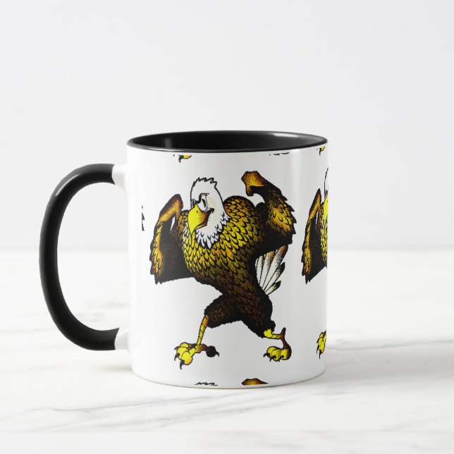 Taza Personalizado luchando contra el águila (Izquierda)