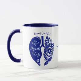 Taza Personalizado Lung Transplant Wildflower Breath of