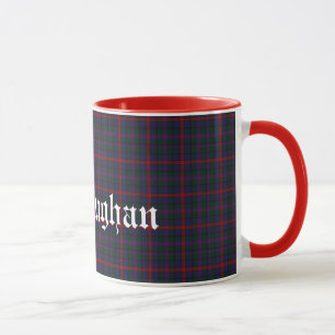 Taza Personalizado MacCaughan Clan Escocesa Tartan Plai