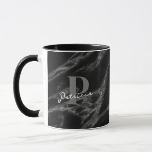 Taza Personalizado Marble Black