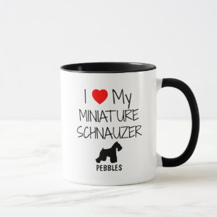 Taza Personalizado Me Encanta Mi Ministra Schnauzer