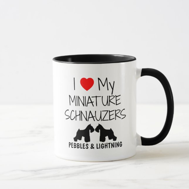 Taza Personalizado Me Encanta Mis Dos Becas En Miniatur (Derecha)