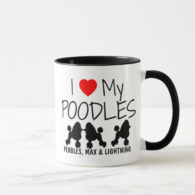 Taza Personalizado, me encantan mis tres fideos (Derecha)