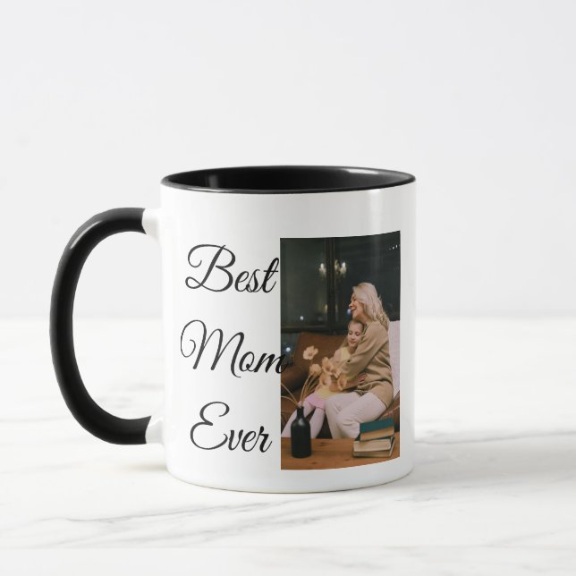 Taza Personalizado Mejor Mamá Nunca Mug - Foto Personal (Izquierda)