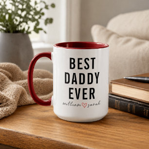 Taza Personalizado Mejor Papá del Mundo   Día del Padre