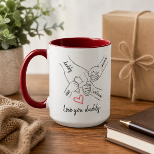 Taza Personalizado Mejor Papá del Mundo   Día del Padre