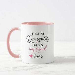 Taza Personalizado Mi Hija Por Siempre Mi Amiga