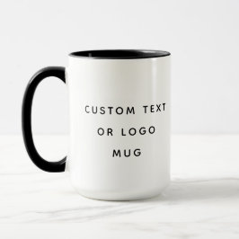 Taza Personalizado minimalista Mensajes De Texto O Logo