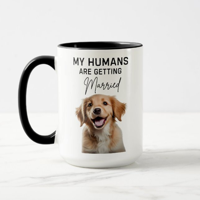 Taza Personalizado, Mis Seres Humanos Se Casan, Boda De (Izquierda)