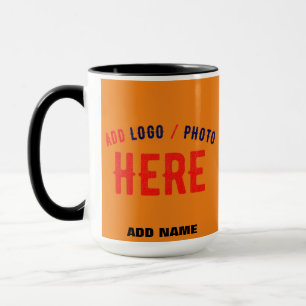TAZA PERSONALIZADO MODERNO ESTILO NARANJA OSCURO VERIFI