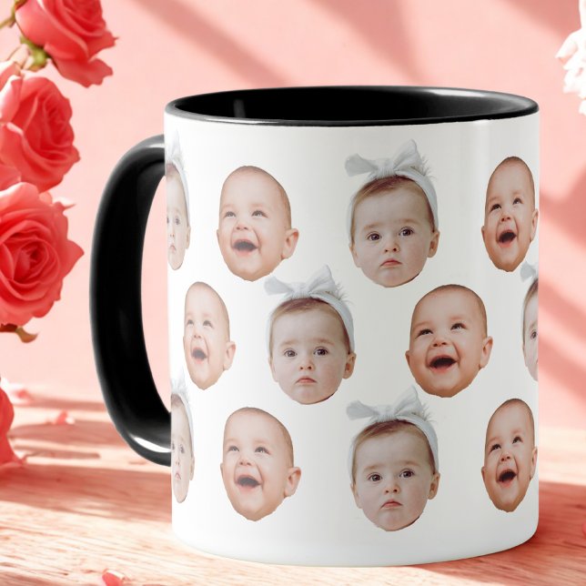 Taza Personalizado moderno foto pequeña bebé bebé cara  (Subido por el creador)