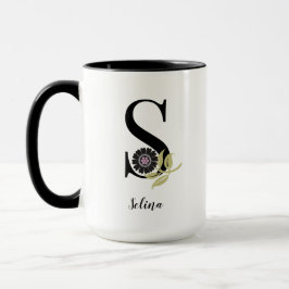 Taza Personalizado Monograma Flamenco Mug