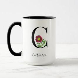 Taza Personalizado Monograma Flamenco Mug