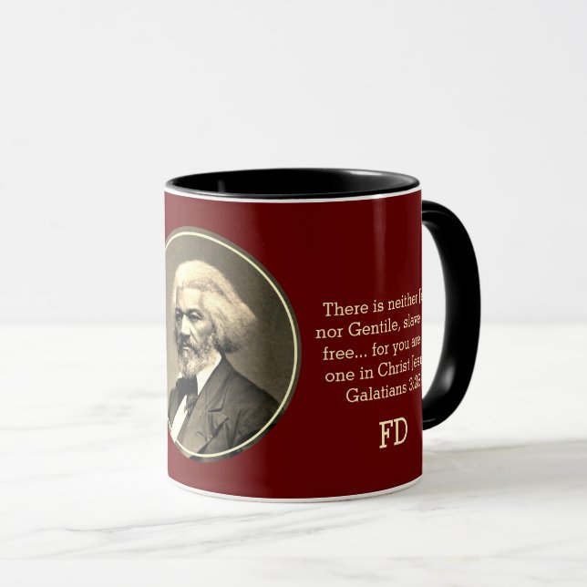 Taza Personalizado Monograma FREDERICK DOUGLASS (Anverso derecho)