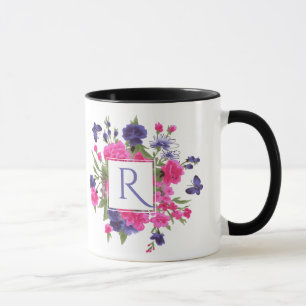 Taza Personalizado Monograma regalo del Día de la Madre