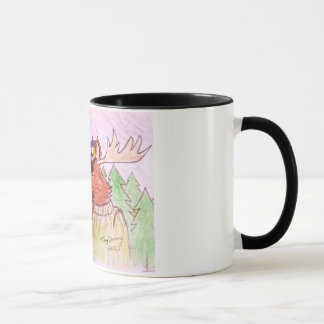 Taza personalizado Moose en una taza.