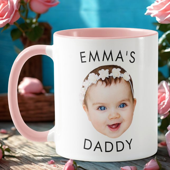 Taza Personalizado Mug, Baby Mug, Dad Birday Gift, Face (Subido por el creador)