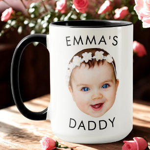 Taza Personalizado Mug, Baby Mug, Dad Birday Gift, Face