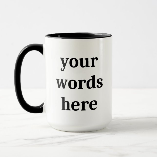 Taza Personalizado Mug, café mug, peluca personalizada, (Izquierda)