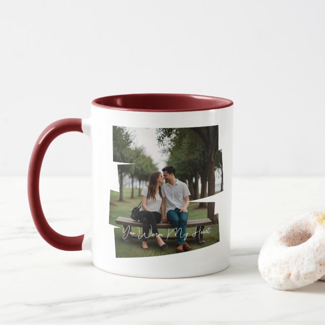 Taza Personalizado Mug con su imagen y texto (Con donut)