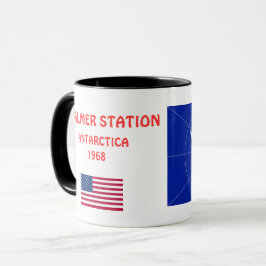 Taza Personalizado Mug de la Estación Antártica Palmer