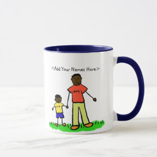 Taza Personalizado Mug del niño de papá (padre y famili