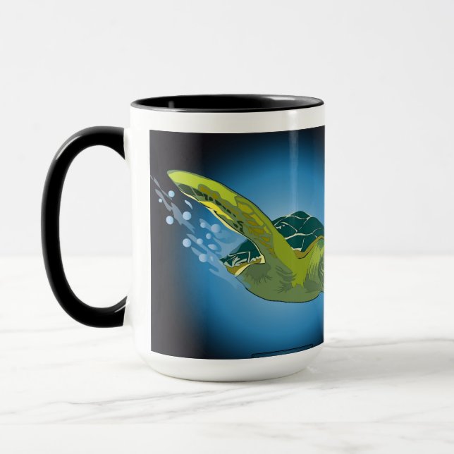 TAZA PERSONALIZADO MUG - TORTUGA DE MAR (Izquierda)