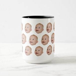 Taza Personalizado Múltiples Caras Regalos De Cumpleaño