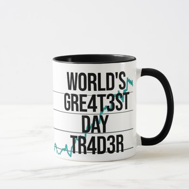 Taza PERSONALIZADO Mundos Mayor Mug de Comerciante Día (Derecha)