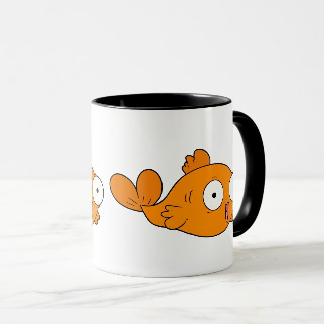 Taza Personalizado Naranja Cute | Estilo Kawaii (Anverso derecho)