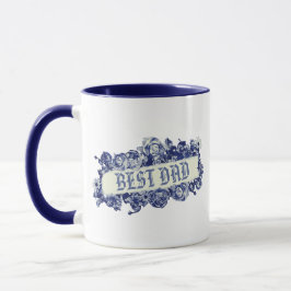 Taza Personalizado Navy Vintage el día del padre te qui