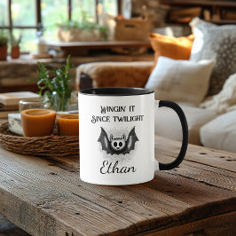 Taza Personalizado Neon Halloween - Diseño clásico de B