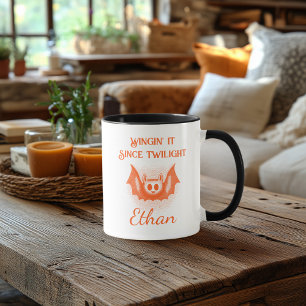 Taza Personalizado Neon Halloween Mug - Diseño de murci