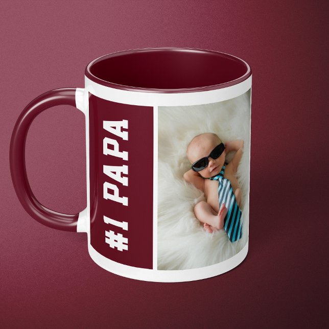 Taza Personalizado número uno Papa Maroon 4 Collage de  (Subido por el creador)