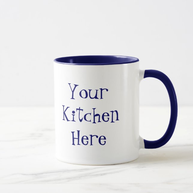 Taza Personalizado Obedece el eslogan de Cocina (Derecha)