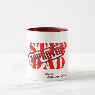 Taza personalizado padrastro papá aprobado regalo perso