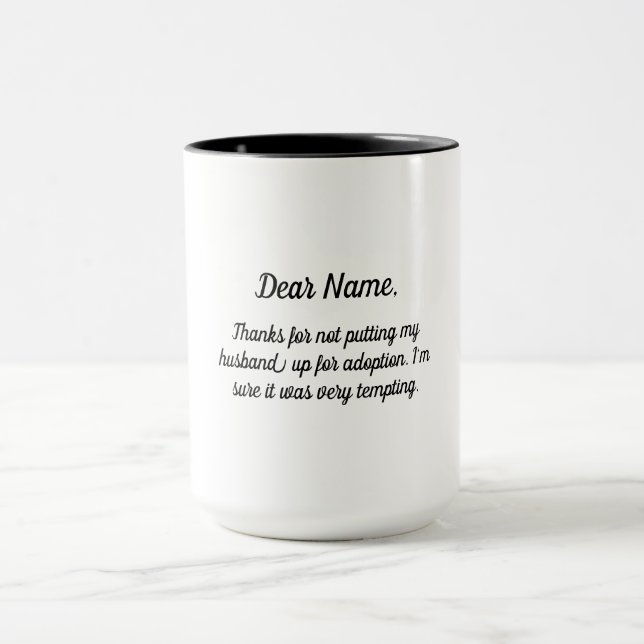 Taza Personalizado Padre En Derecho Regalo Boda De Novi (Centro)
