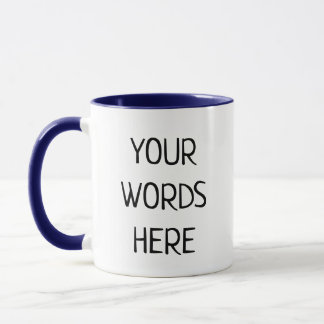 Taza Personalizado Palabras regalo de texto personaliza